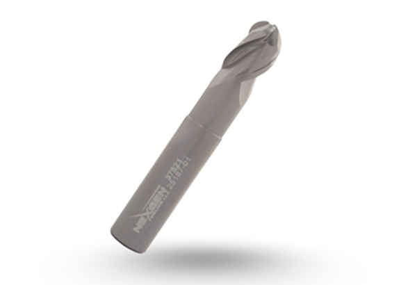 3 Flute Variable index Ballnose Reduced Neck End Mill Uncoated