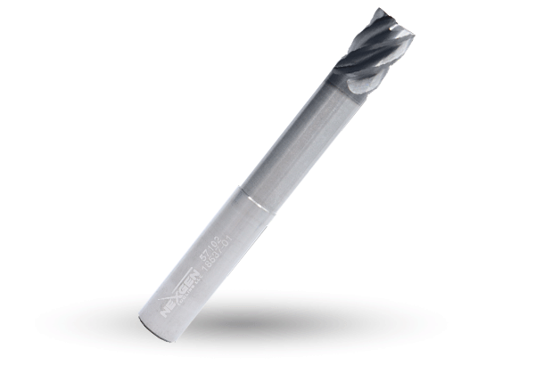 5 Flute Reduced Neck Square End Mill A-ProMAX Coated